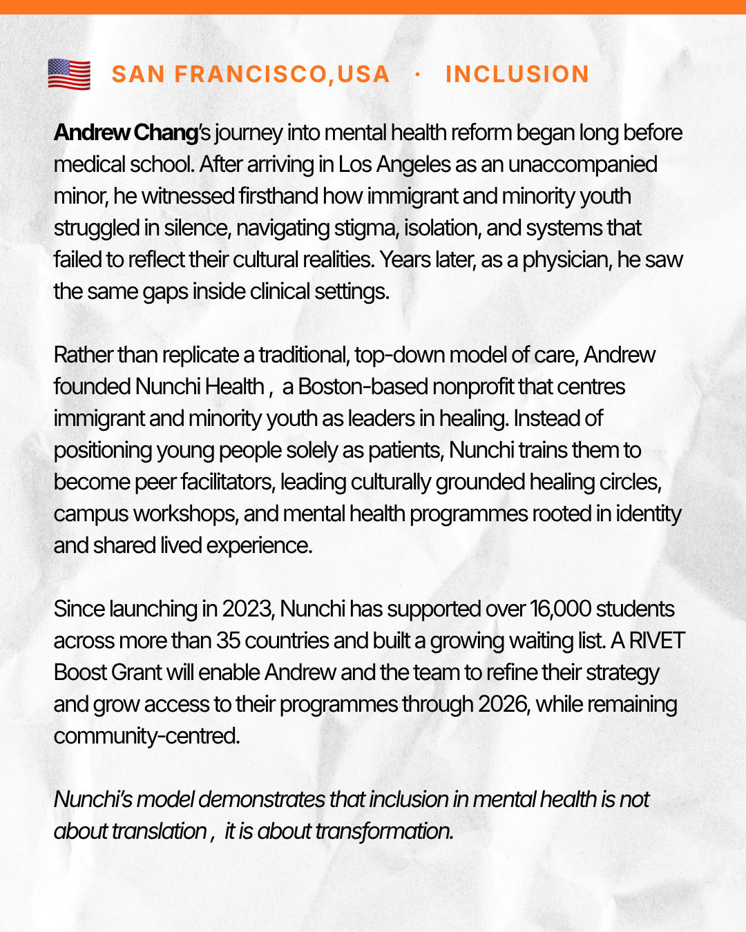 Andrew's story