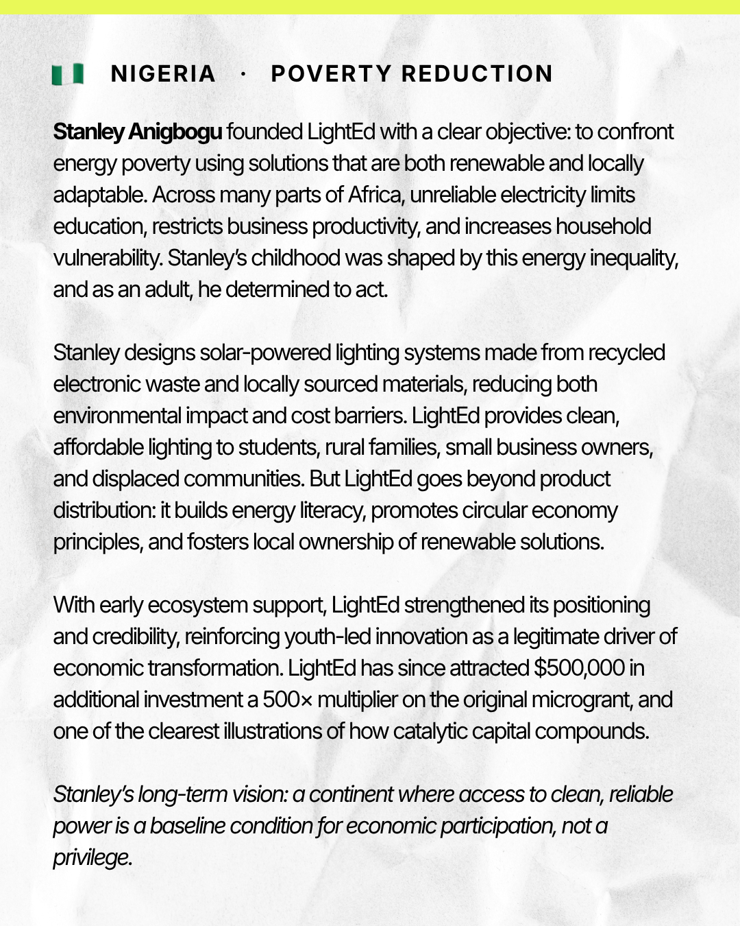 Stanley's story