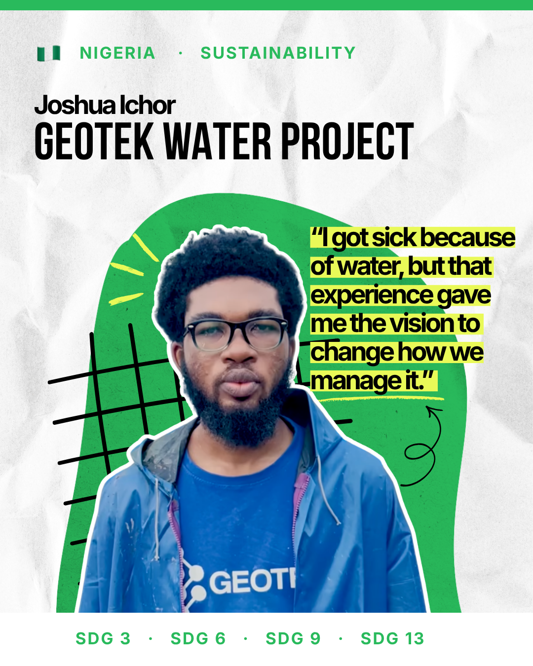 Joshua Ichor — Geotek Water Project, Nigeria